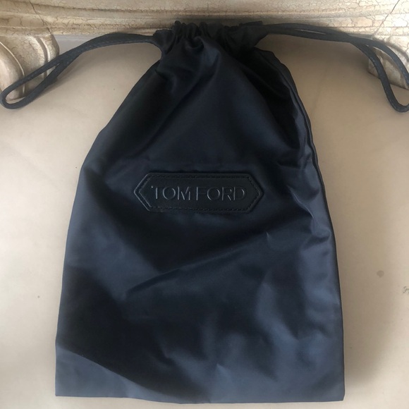 TOM FORD Small Luxury Black Nylon Drawstring Bag / Authentic / New Never Used - Picture 1 of 2